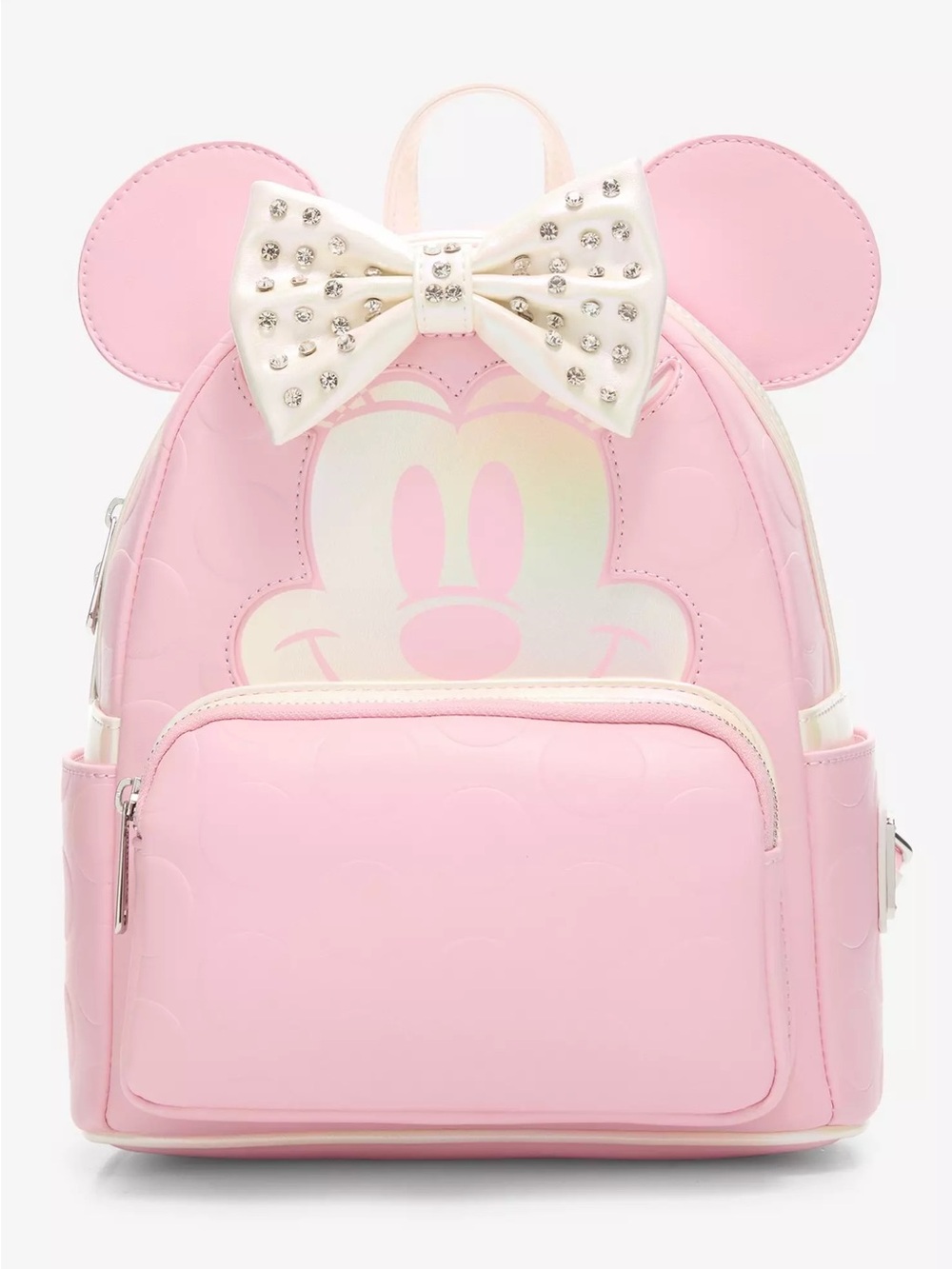 Loungefly Pink Minnie Mouse Bedazzled Bow Backpack NWT / Boxlunch exclusive
